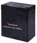 IP55 12V 50Ah لیتیوم LiFePo4 باتری خورشیدی ذخیره ESS اتومبیل UPS RV