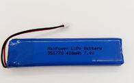 باتری لیتیوم پلیمر 351770 MSDS UN38.3 400mAh 7.4V